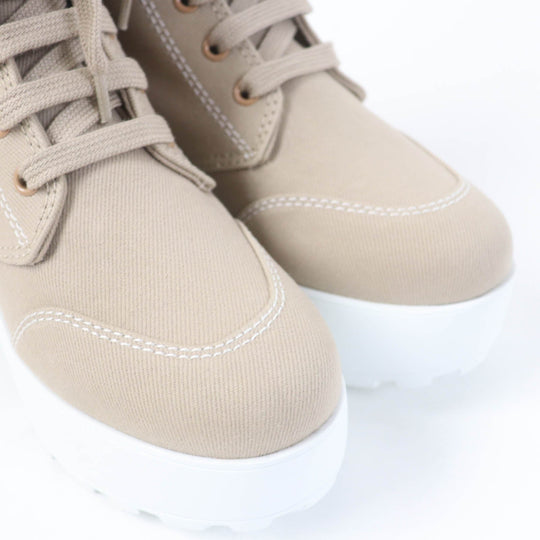 MIUMIU short boots Main: Canvas beige Women 35 Used Authentic
