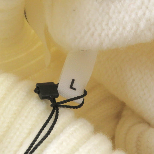 AMI PARIS sweater BFUKS402 wool white mens L Used Authentic