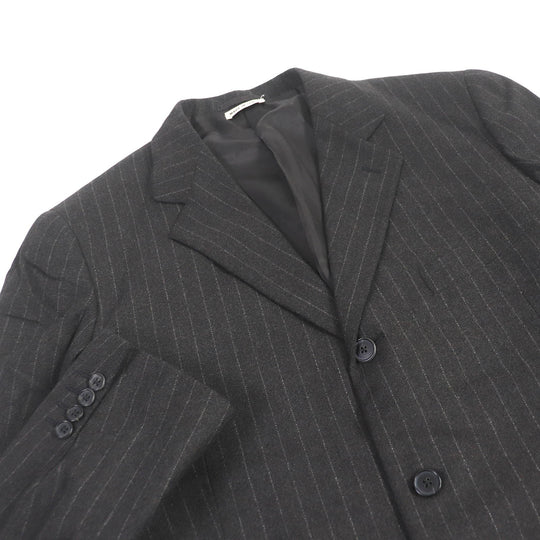 HERMES tailored jacket Outer: 100% cashmere, Lining: 100% rayon Charcoal gray mens 52 Used Authentic