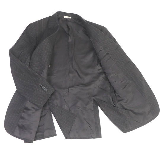 HERMES tailored jacket Outer: 100% cashmere, Lining: 100% rayon Charcoal gray mens 52 Used Authentic