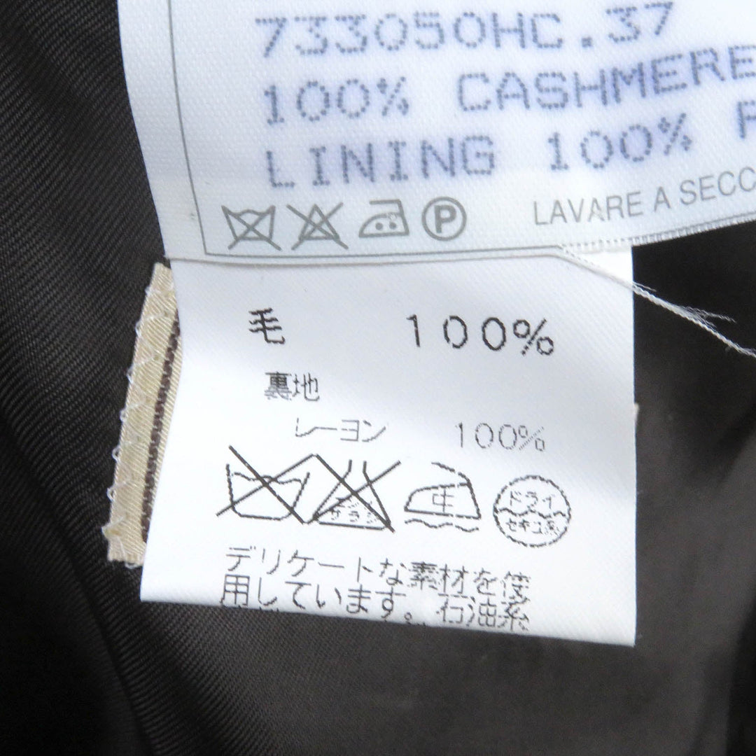 HERMES tailored jacket Outer: 100% cashmere, Lining: 100% rayon Charcoal gray mens 52 Used Authentic