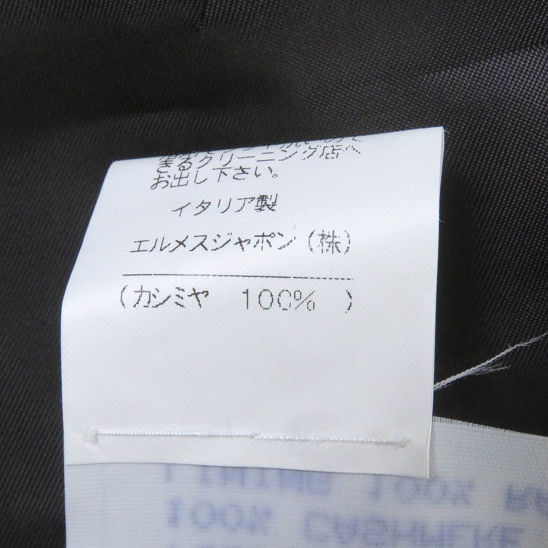 HERMES tailored jacket Outer: 100% cashmere, Lining: 100% rayon Charcoal gray mens 52 Used Authentic