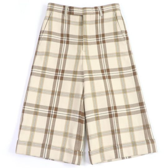 GUCCI Pants 710564 Main: 100% wool, Main: 100% rayon, Lining: cotton Beige type mens 44 Used Authentic