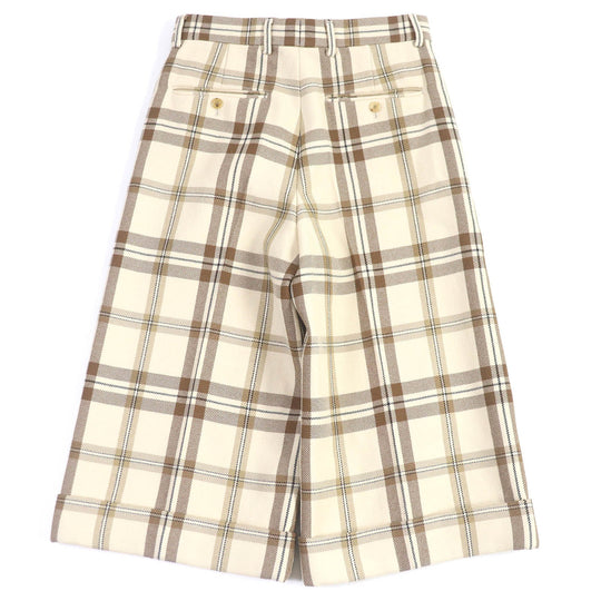 GUCCI Pants 710564 Main: 100% wool, Main: 100% rayon, Lining: cotton Beige type mens 44 Used Authentic