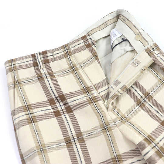 GUCCI Pants 710564 Main: 100% wool, Main: 100% rayon, Lining: cotton Beige type mens 44 Used Authentic