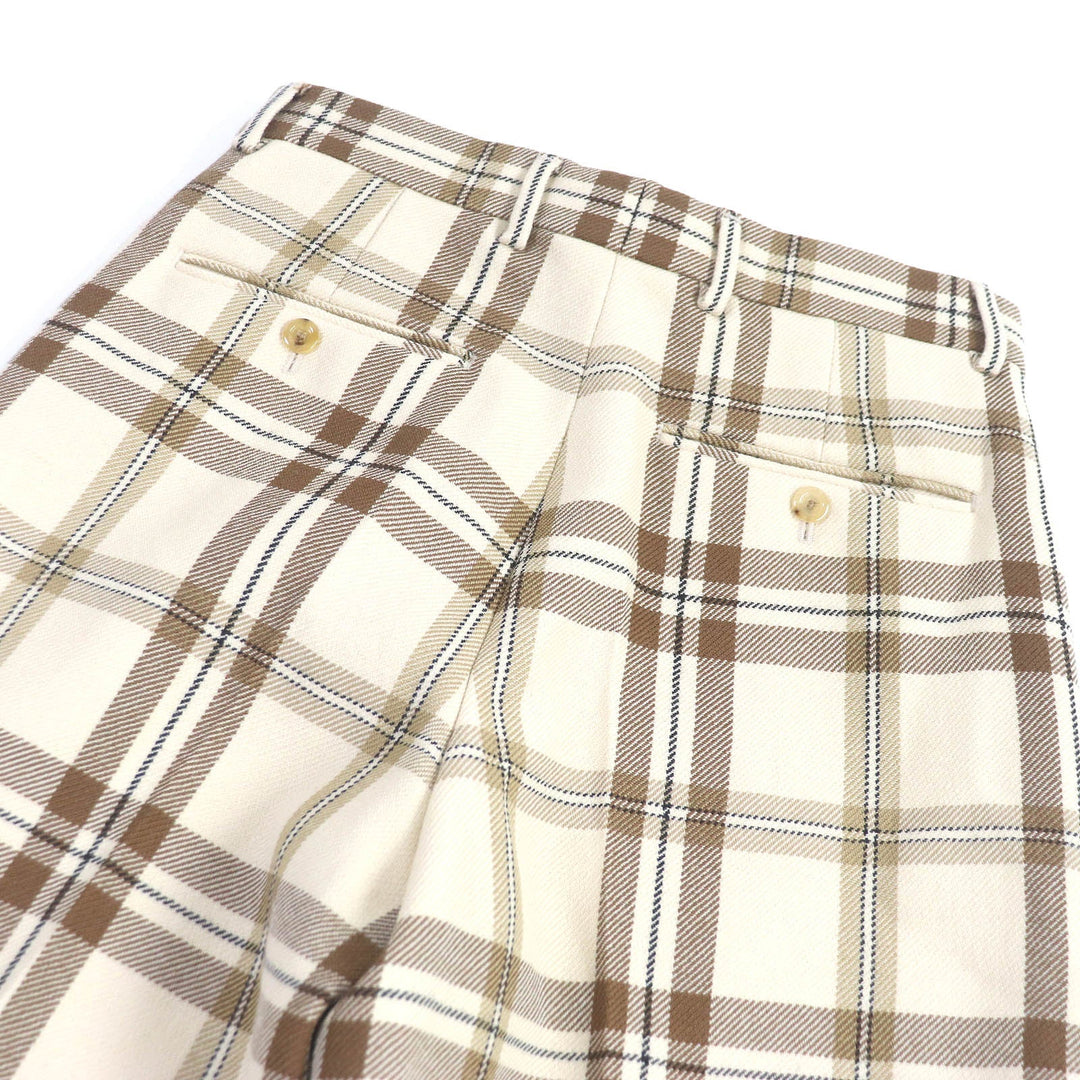 GUCCI Pants 710564 Main: 100% wool, Main: 100% rayon, Lining: cotton Beige type mens 44 Used Authentic
