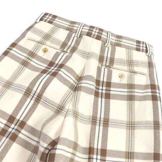 GUCCI Pants 710564 Main: 100% wool, Main: 100% rayon, Lining: cotton Beige type mens 44 Used Authentic