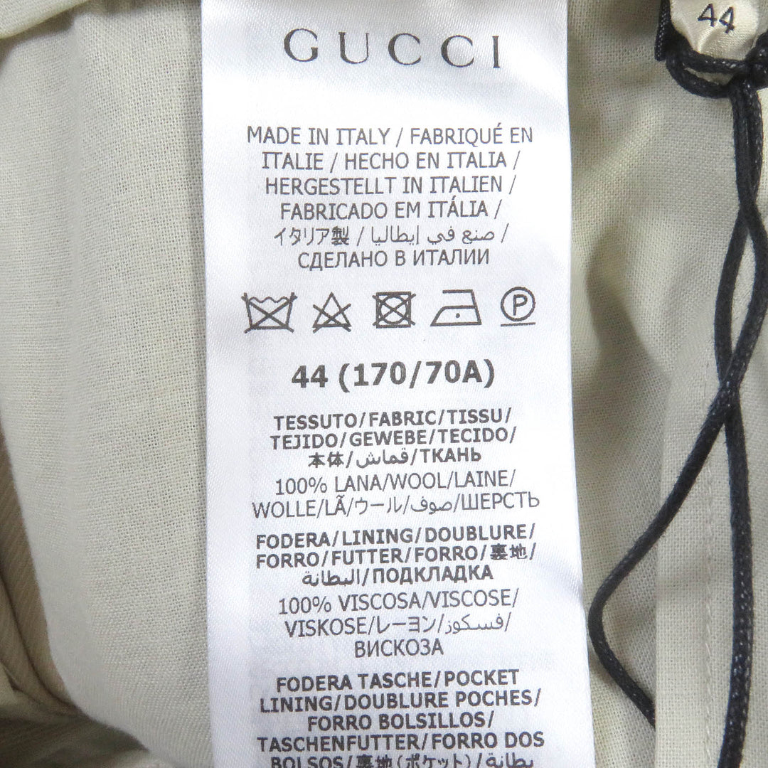 GUCCI Pants 710564 Main: 100% wool, Main: 100% rayon, Lining: cotton Beige type mens 44 Used Authentic
