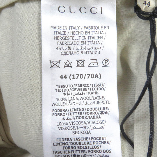 GUCCI Pants 710564 Main: 100% wool, Main: 100% rayon, Lining: cotton Beige type mens 44 Used Authentic