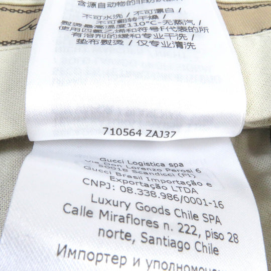 GUCCI Pants 710564 Main: 100% wool, Main: 100% rayon, Lining: cotton Beige type mens 44 Used Authentic