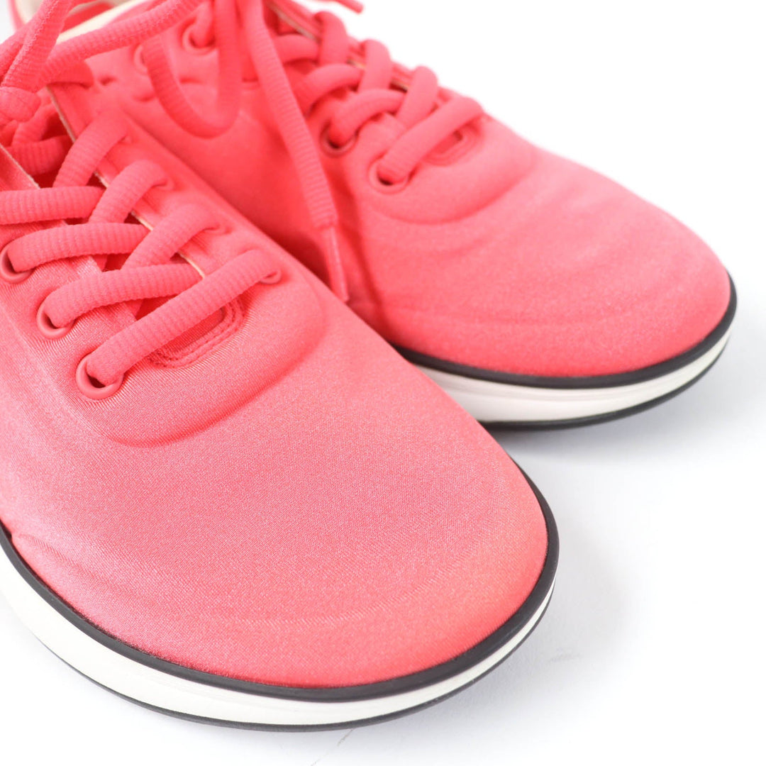 CHANEL Low cut sneakers G34763 fabric Pink white COCO Mark Women 35 Used Authentic