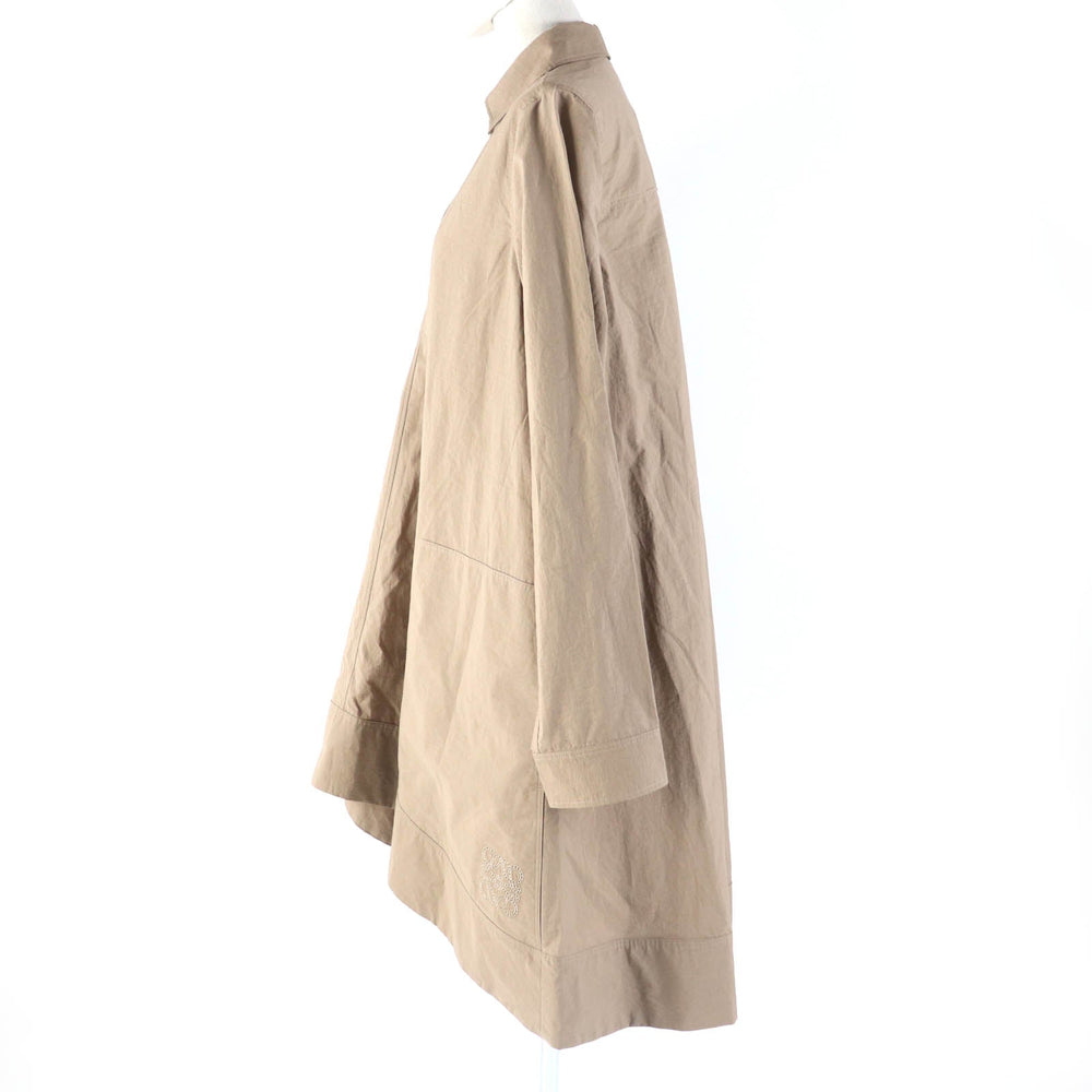 LOEWE one piece S616Y09XA1 Main: 83% cotton, Main: 17% polyamide, Part: 100% polyester Brown Women 36 Used Authentic