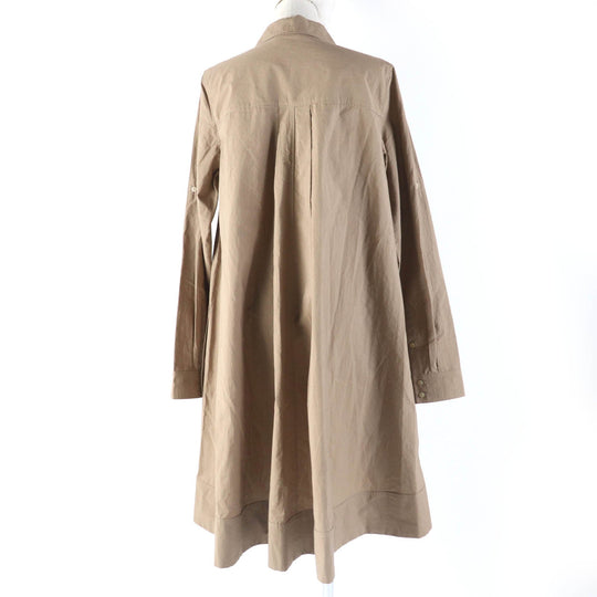 LOEWE one piece S616Y09XA1 Main: 83% cotton, Main: 17% polyamide, Part: 100% polyester Brown Women 36 Used Authentic