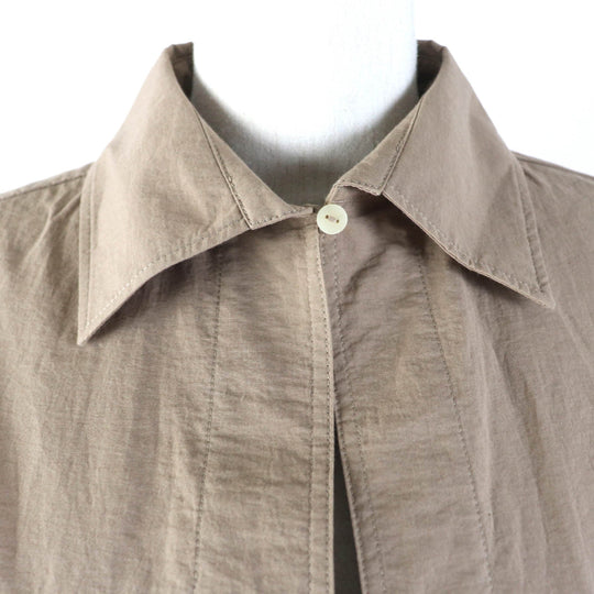 LOEWE one piece S616Y09XA1 Main: 83% cotton, Main: 17% polyamide, Part: 100% polyester Brown Women 36 Used Authentic