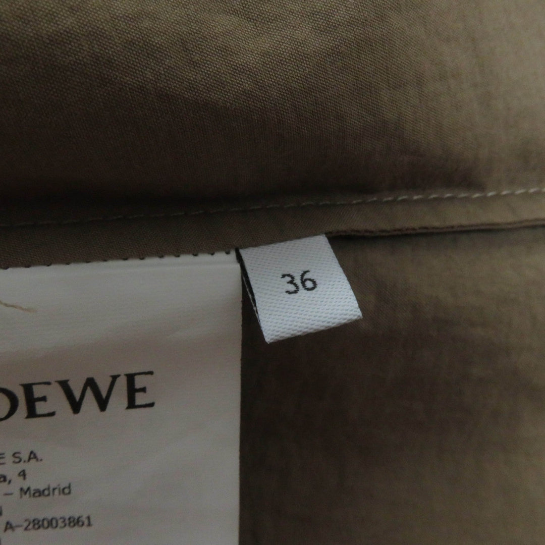 LOEWE one piece S616Y09XA1 Main: 83% cotton, Main: 17% polyamide, Part: 100% polyester Brown Women 36 Used Authentic