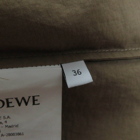 LOEWE one piece S616Y09XA1 Main: 83% cotton, Main: 17% polyamide, Part: 100% polyester Brown Women 36 Used Authentic