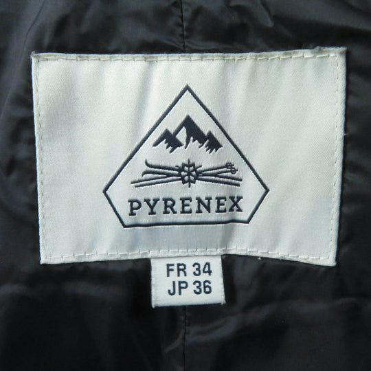 Pyrenex Down jacket Main: 100% polyester, Lining: 100% nylon, Filling: 90% down, Filling: 10% feather, Fur: raccoon black GRENOBLE GABARDINE FUR Women 36 Used Authentic