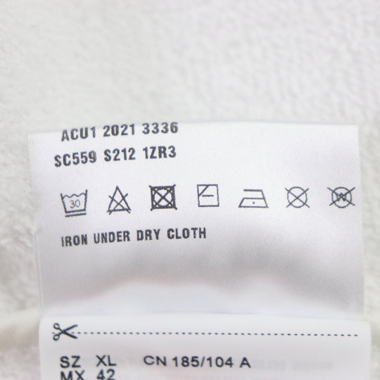 PRADA Short sleeve shirt SC559 Main: 100% cotton White black mens XL Used Authentic