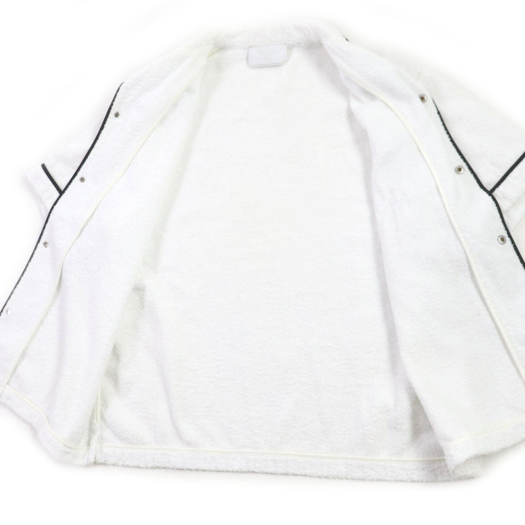 PRADA Short sleeve shirt SC559 Main: 100% cotton White black mens XL Used Authentic
