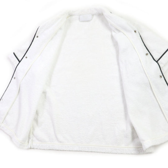 PRADA Short sleeve shirt SC559 Main: 100% cotton White black mens XL Used Authentic