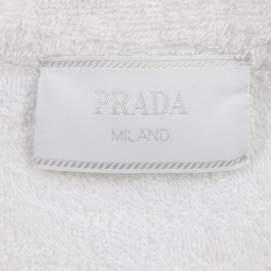 PRADA Short sleeve shirt SC559 Main: 100% cotton White black mens XL Used Authentic