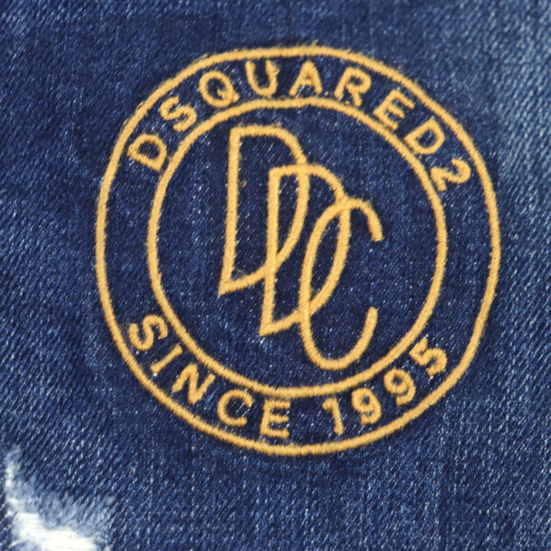 DSQUARED2 Denim pants S75LB0255 Main: 99% cotton, Main: 1% polyurethane, Lining: 65% polyester, Lining: 35% cotton blue mens 44 Used Authentic