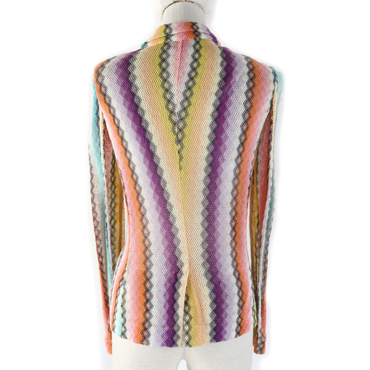 Missoni Jacket Main: 90% cotton, Main: 10% nylon multicolor Women 40 Used Authentic