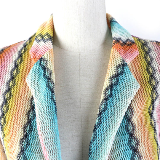 Missoni Jacket Main: 90% cotton, Main: 10% nylon multicolor Women 40 Used Authentic