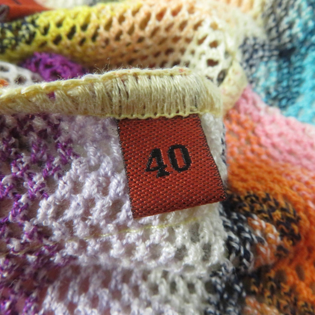 Missoni Jacket Main: 90% cotton, Main: 10% nylon multicolor Women 40 Used Authentic