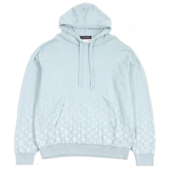 LOUIS VUITTON Hoodie Main: 100% cotton Light blue mens XL Used Authentic