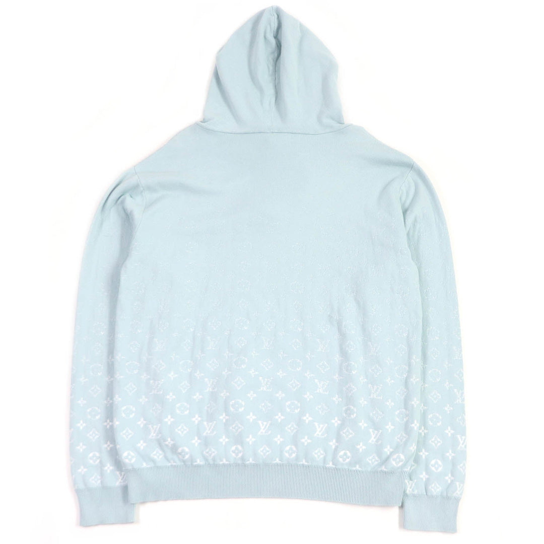 LOUIS VUITTON Hoodie Main: 100% cotton Light blue mens XL Used Authentic