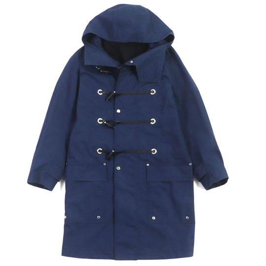 Dior HOMME Duffel coat 563C305D3290 Outer material: 100% cotton, Lining: 100% cotton, Part: 100% polyester, Leather part: 100% cowhide, Sleeve lining: 100% cupra Navy mens 44 Used Authentic