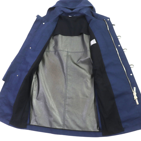 Dior HOMME Duffel coat 563C305D3290 Outer material: 100% cotton, Lining: 100% cotton, Part: 100% polyester, Leather part: 100% cowhide, Sleeve lining: 100% cupra Navy mens 44 Used Authentic