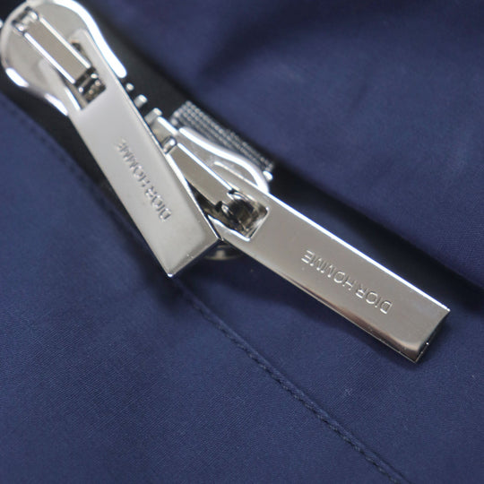 Dior HOMME Duffel coat 563C305D3290 Outer material: 100% cotton, Lining: 100% cotton, Part: 100% polyester, Leather part: 100% cowhide, Sleeve lining: 100% cupra Navy mens 44 Used Authentic