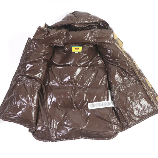 GUCCI Down vest 713715 Main: 100% nylon, Filling: 90% down, Filling: 10% feather, Partial: 100% polyester Brown mens 44 Used Authentic