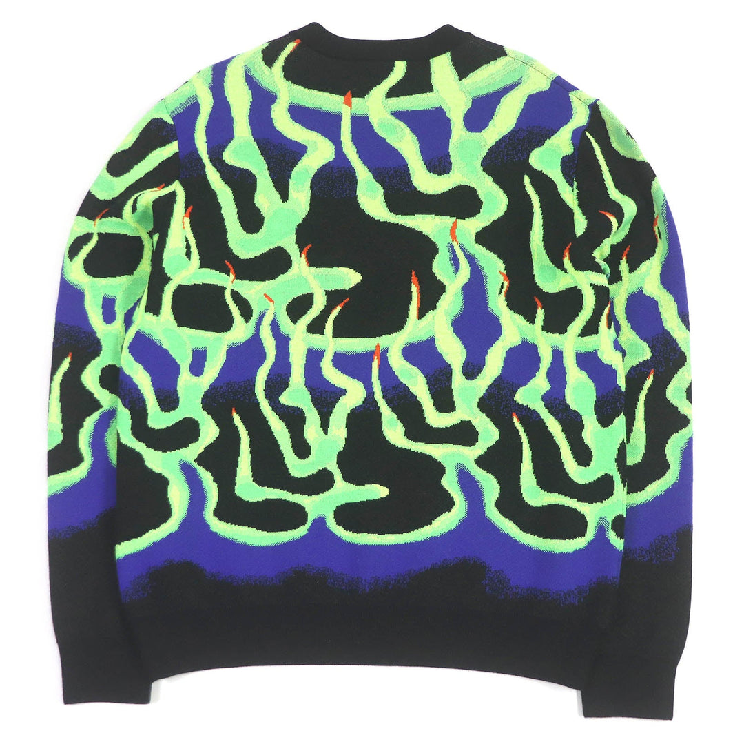 LOUIS VUITTON knit HNN11W Main: 100% wool multicolor mens M Used Authentic