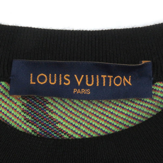 LOUIS VUITTON knit HNN11W Main: 100% wool multicolor mens M Used Authentic