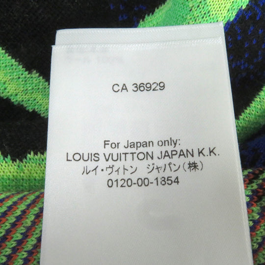 LOUIS VUITTON knit HNN11W Main: 100% wool multicolor mens M Used Authentic