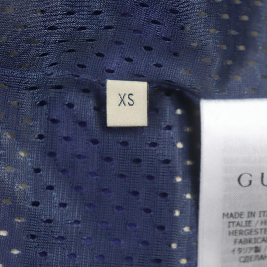 GUCCI Track jacket 683516 Main: 55% polyester, Main: 45% cotton, Part: 93% polyester, Part: 5% nylon, Part: 2% polyurethane blue beige red TIGER mens XS Used Authentic