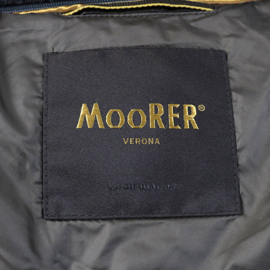 MOORER Down jacket Outer material: 98% polyester, 2% polyurethane, 52% wool, 27% rayon, 21% nylon gray OREGON-JE mens 44 Used Authentic