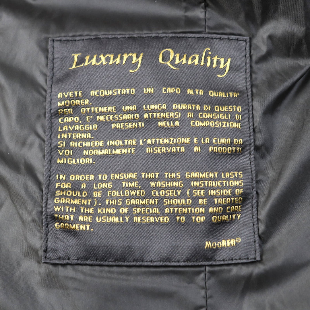 MOORER Down jacket Outer material: 98% polyester, 2% polyurethane, 52% wool, 27% rayon, 21% nylon gray OREGON-JE mens 44 Used Authentic