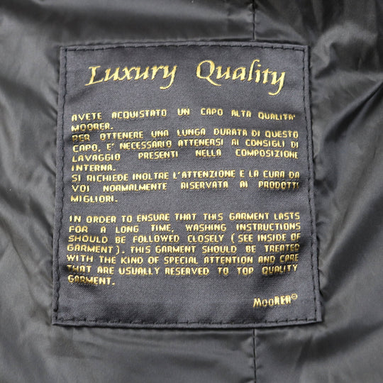 MOORER Down jacket Outer material: 98% polyester, 2% polyurethane, 52% wool, 27% rayon, 21% nylon gray OREGON-JE mens 44 Used Authentic