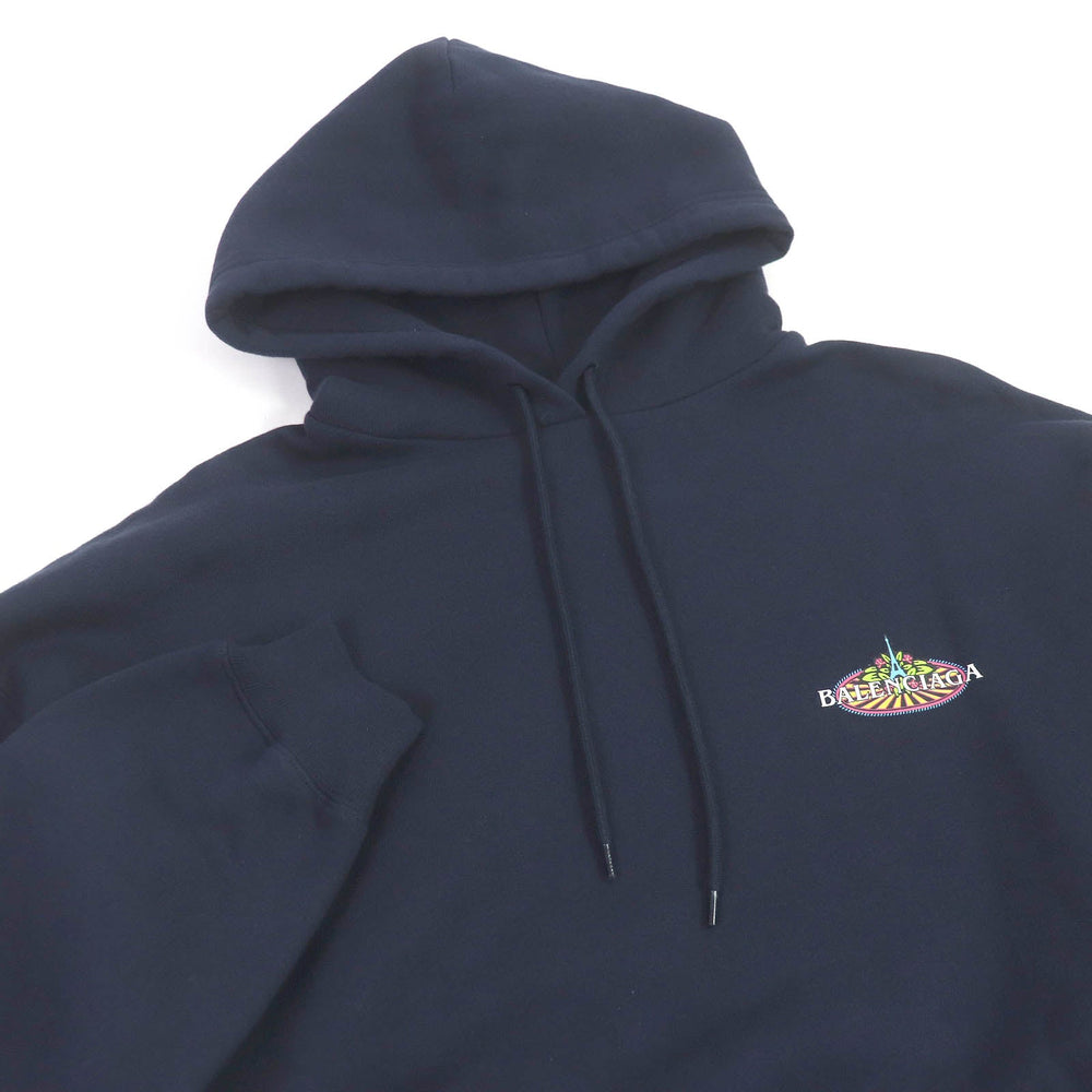 BALENCIAGA Hoodie 578135 Main: 100% cotton Navy mens XS Used Authentic
