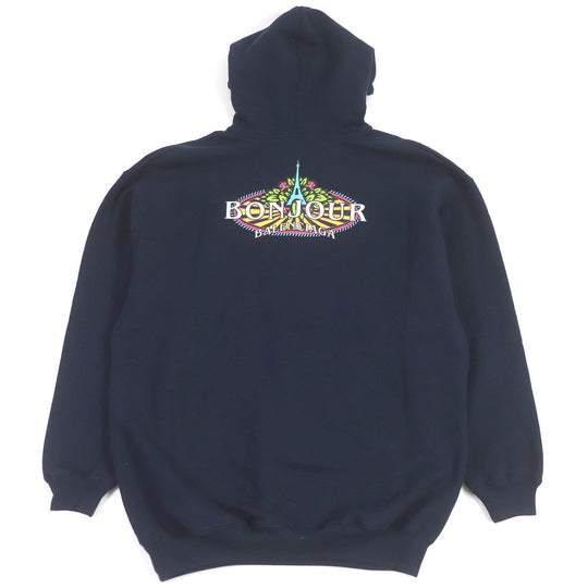 BALENCIAGA Hoodie 578135 Main: 100% cotton Navy mens XS Used Authentic