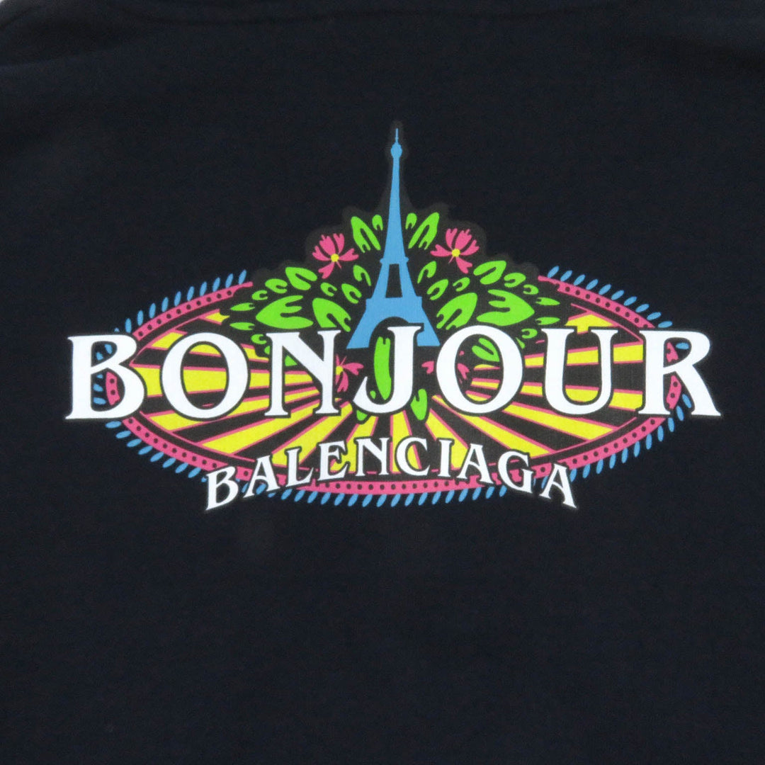 BALENCIAGA Hoodie 578135 Main: 100% cotton Navy mens XS Used Authentic