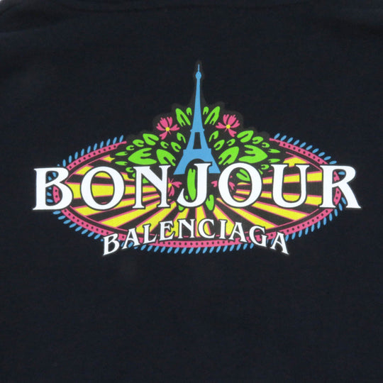 BALENCIAGA Hoodie 578135 Main: 100% cotton Navy mens XS Used Authentic
