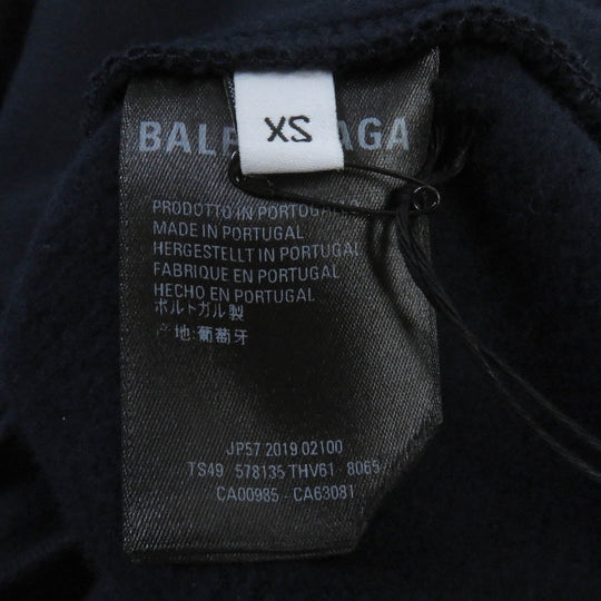 BALENCIAGA Hoodie 578135 Main: 100% cotton Navy mens XS Used Authentic