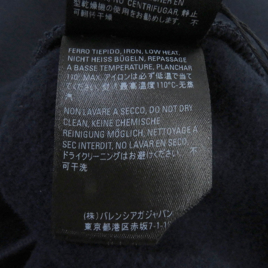 BALENCIAGA Hoodie 578135 Main: 100% cotton Navy mens XS Used Authentic