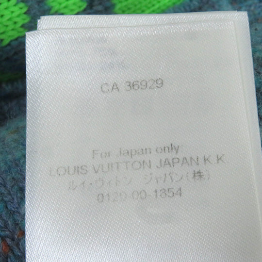 LOUIS VUITTON cardigan HMN83W Main: 76% wool, 24% polyamide Blue type mens S Used Authentic