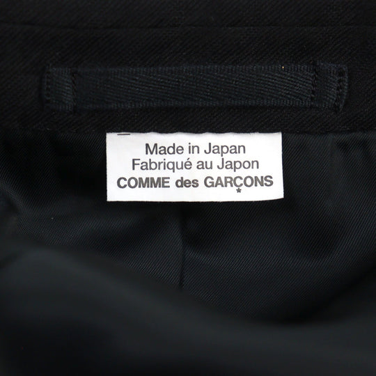 COMME des GARCONS HOMME PLUS coat PL-J029 Main: 100% wool, Lining: 100% cupra, Part: 100% acrylic, Part: 55% acrylic, Part: 45% polyester black Faux fur docking tailored coat mens M Used Authentic